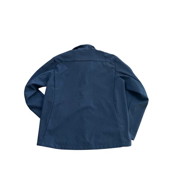 Chick-Fil-A Men's Blue Long Sleeve Fornt Full Zip Uniform Work Jacket Size Large - Picture 2 of 4